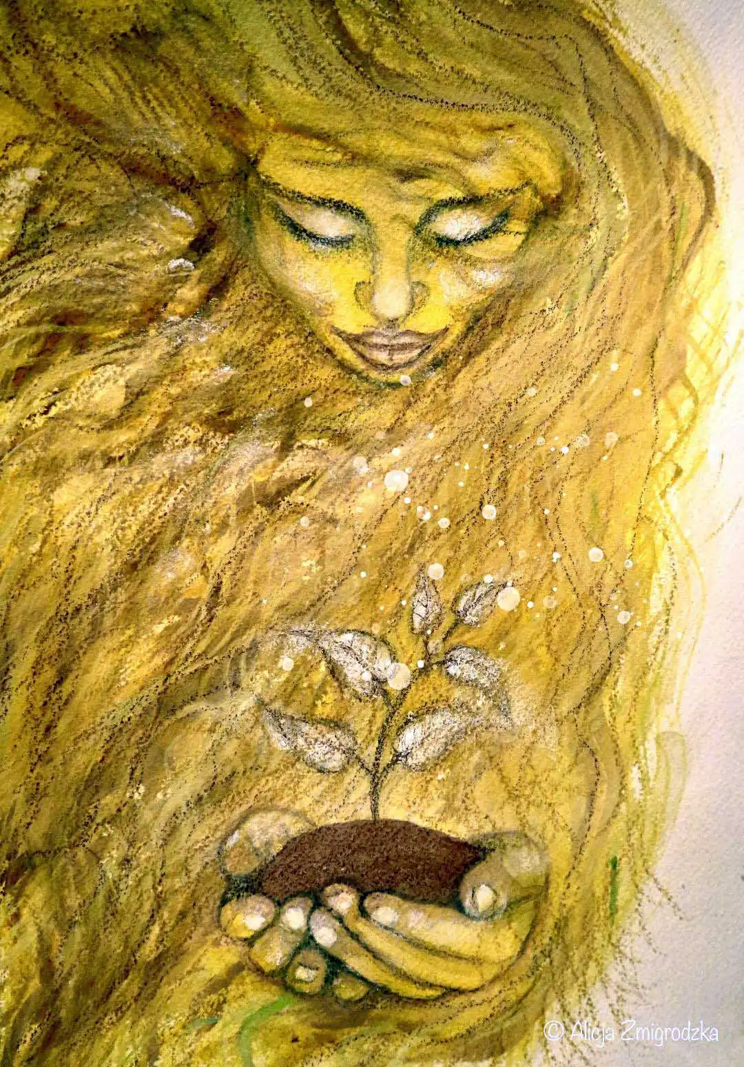 Alicja Zmigrodzka's portrait of an earth goddess.