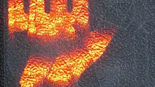 Thumbnail of the glowing handprint.