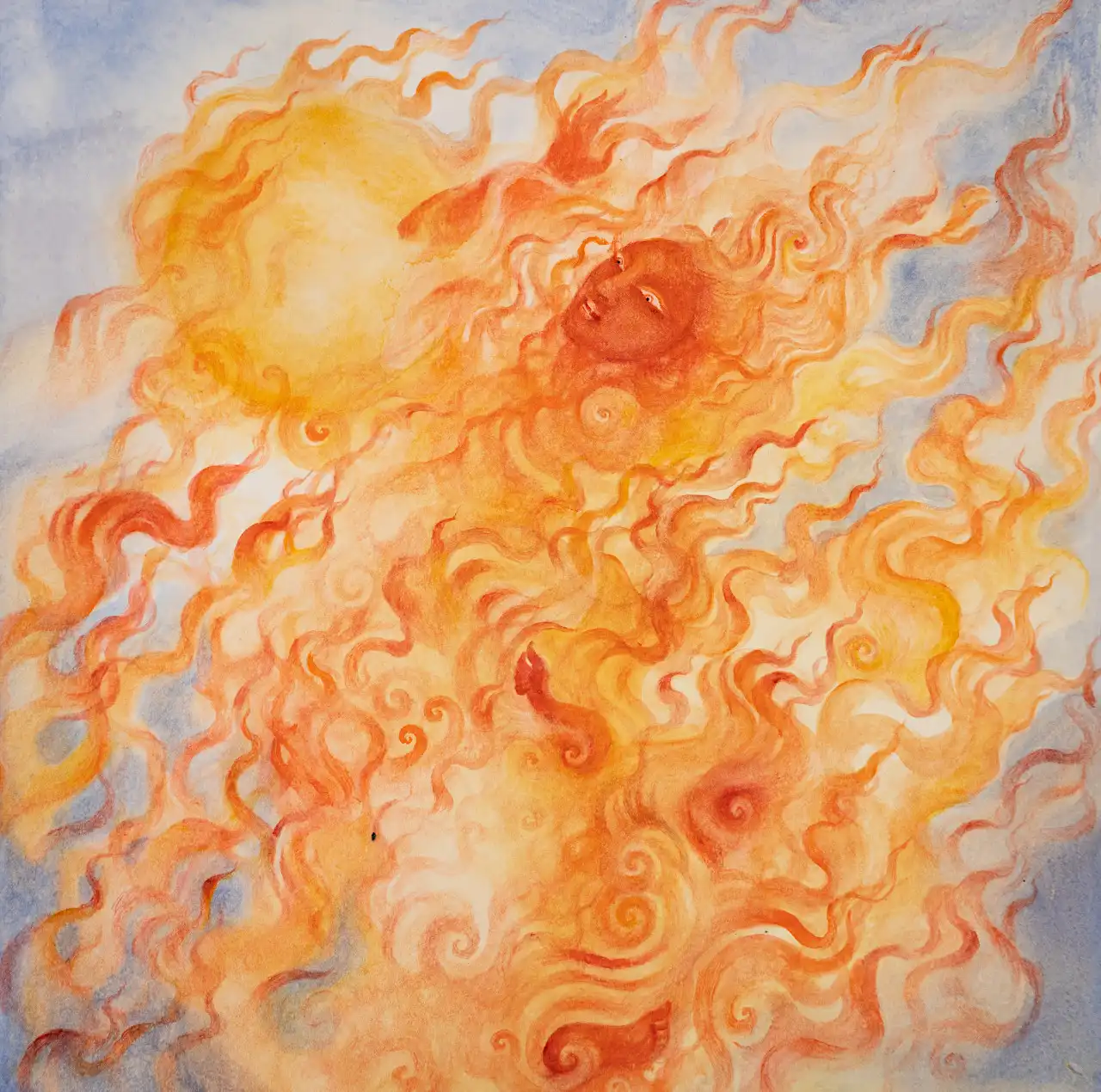 A Fire Dakini painting by Tara di Gesu