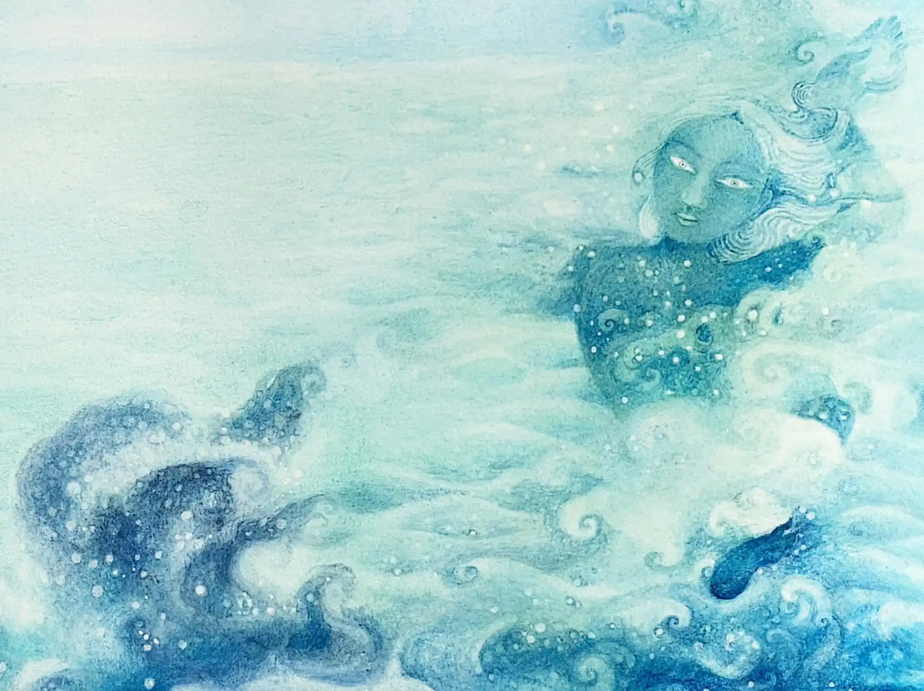 A Water Dakini painting by Tara di Gesu