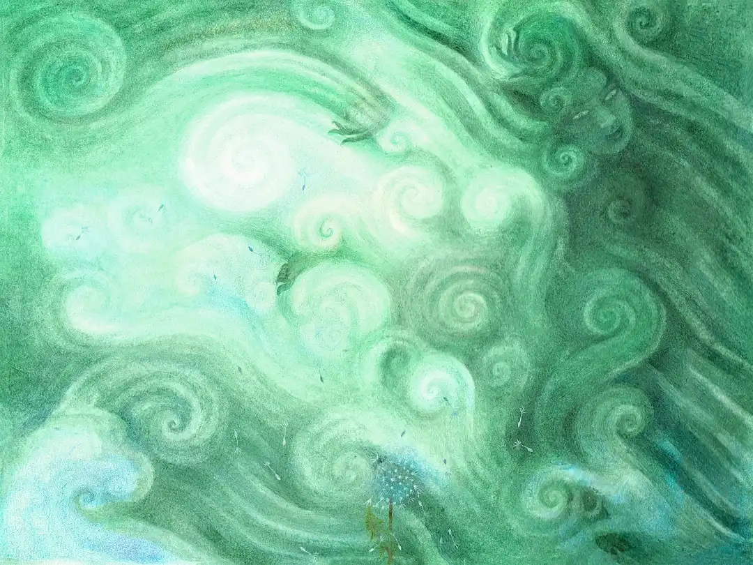 A Wind Dakini painting by Tara di Gesu